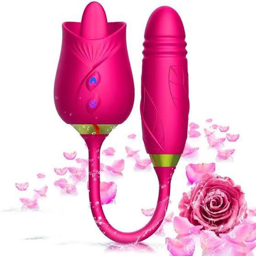 2 in 1 Rose. Licking and Thrusting